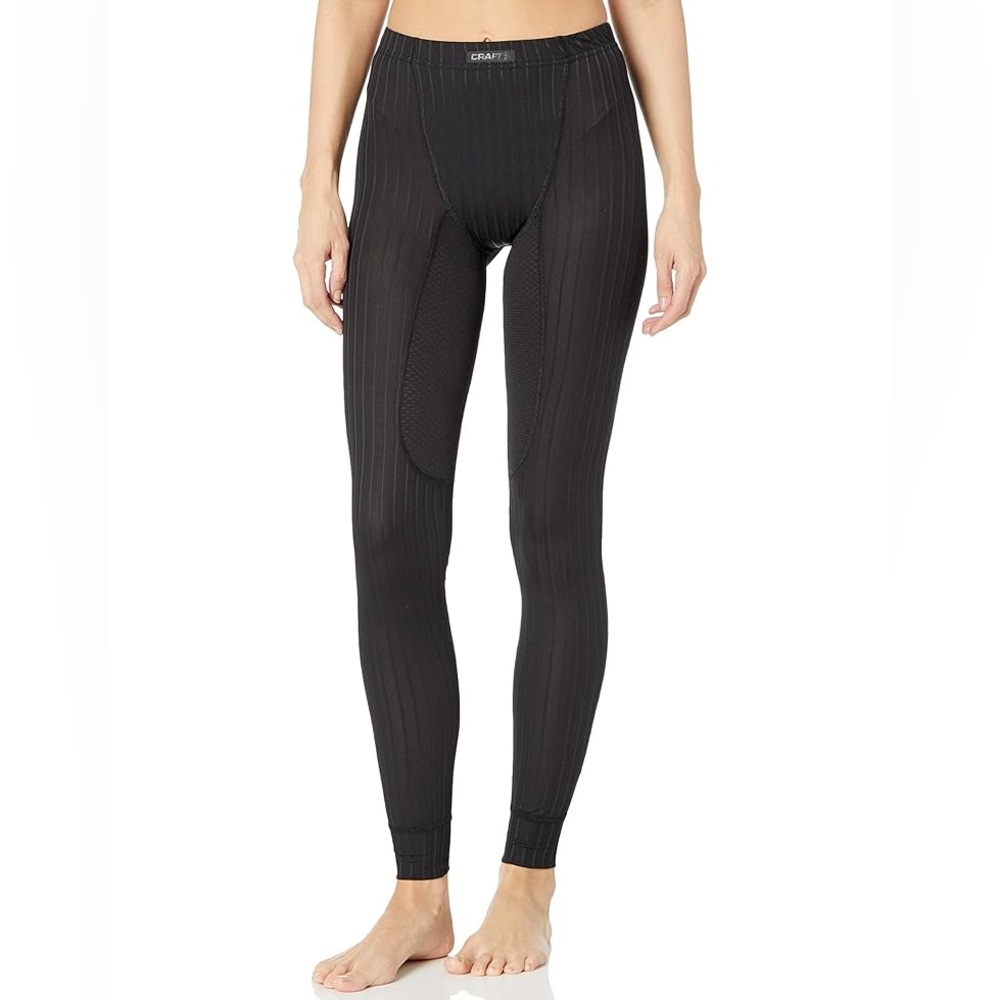 🥊 Craft • Black Leggings with Gray Stripe